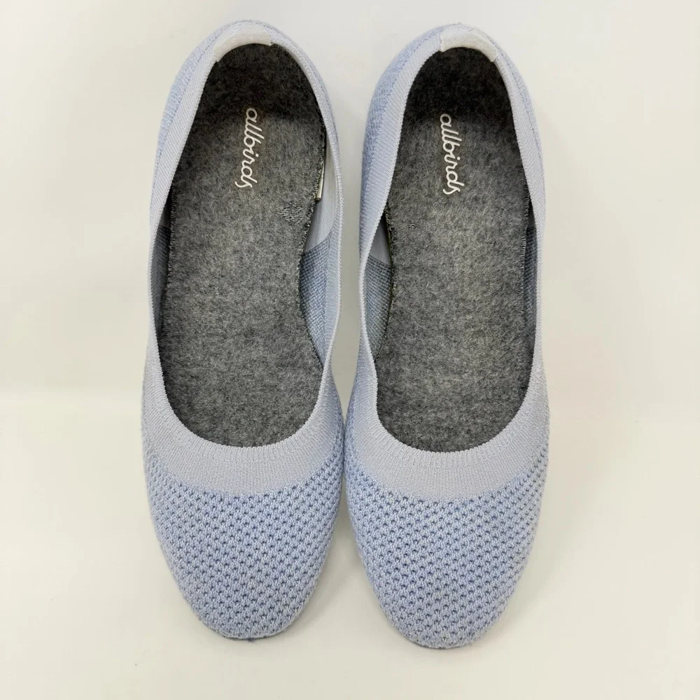 Allbirds Tree Breezer Knit Ballet Flats Shoes Light Blue Size 9